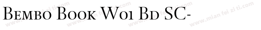 Bembo Book W01 Bd SC字体转换